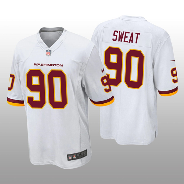Men's Washington Football Team White #90 Montez Sweat Vapor Untouchable Limited Stitched NFL Jersey